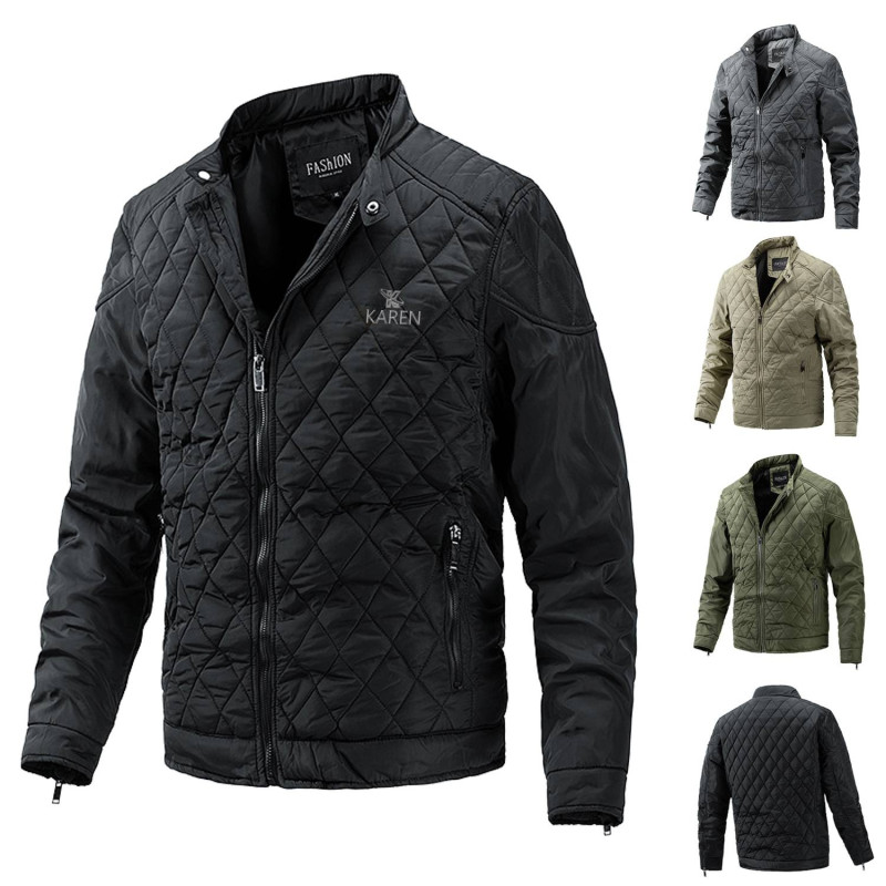 Fashion Simple Casual Stand Collar Warm Coats