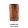 9 Piece Natural Teak Wooden Kitchen Utensil Set with Holder