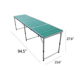 Customizable Outdoor Aluminum Alloy Folding Beer Pong Table