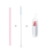 Collapsible Reusable Silicone Drinking Straws Kit