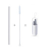 Collapsible Reusable Silicone Drinking Straws Kit