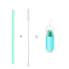 Collapsible Reusable Silicone Drinking Straws Kit