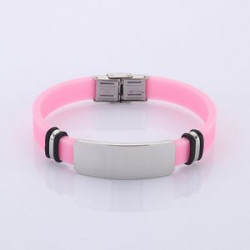 Titanium Steel Silicone Personalized Fashion Bracelet