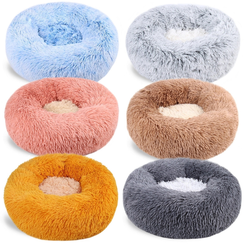 Pet Beds for Cats Dog Memory Foam Donut Cuddler