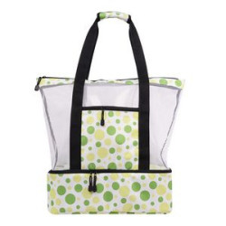 Beach Tote Bag With Insulated Cooler