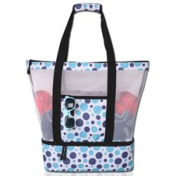 Beach Tote Bag With Insulated Cooler