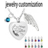 Water drop custom necklace