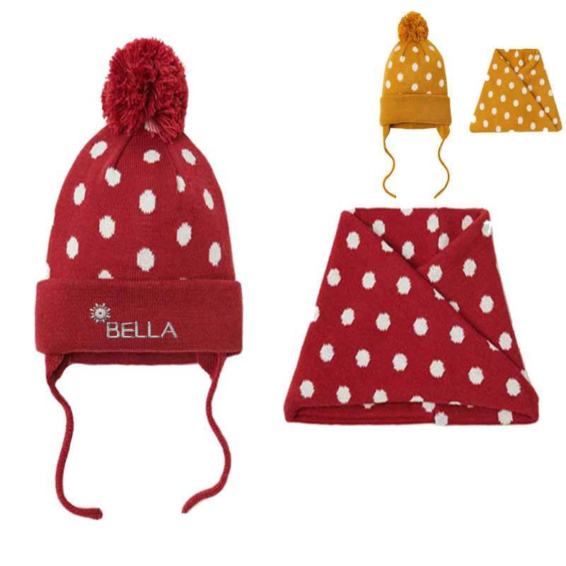 Winter Warm Knitted Baby Hat Scarf Set