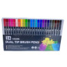Plastic Double ended marker soft head watercolor pen set