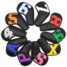 PU Leather Golf Club Protective Covers 10PCS