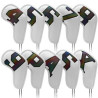 PU Leather Golf Club Protective Covers 10PCS