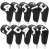 PU Leather Golf Club Protective Covers 10PCS