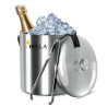 Double-Wall Stainless Steel Insulated Ice Bucket W/Lid 1.3L