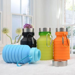 Collapsible Water Bottle BPA Free Sports Travel Portable