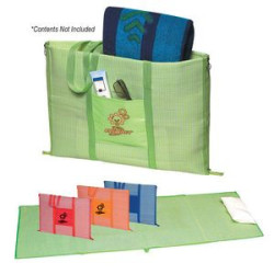 Beach Tote Bag Roll-Up Blanket