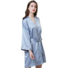 Women's Satin Robe,Silky Kimono Bathrobe