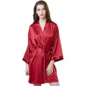 Women's Satin Robe,Silky Kimono Bathrobe
