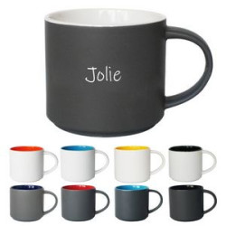 12oz Bicolor ceramic cup