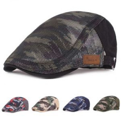 Camouflage Newsboy Flat Cap