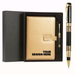 Notebook Set with Metal Ballpoint Pen
