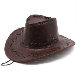Felt Cowboy Hat With Draswtring