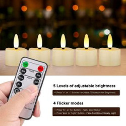 Usb Rechargeable 3D Wicks Tealights Candle Flameless