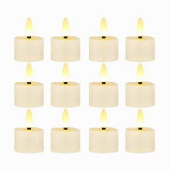 Usb Rechargeable 3D Wicks Tealights Candle Flameless