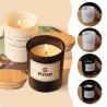 12 Oz Soy Wax Tumbler Scented Candle W/ Wood Lid