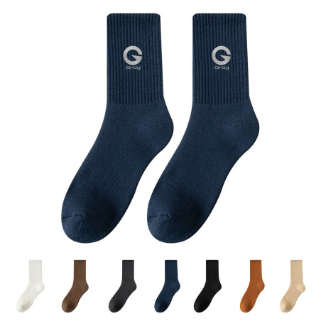 Solid Color Crew Socks