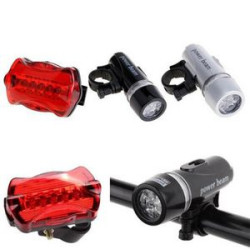 Bike Headlight and Taillight Set