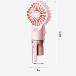 Portable misting fan