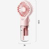 Portable misting fan
