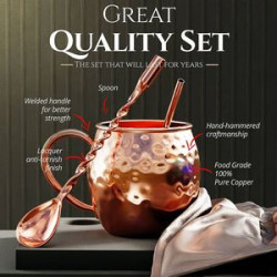100% Real Copper Moscow Mule Cup