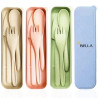 Portable Wheat Straw Cutlery With Case