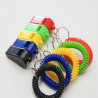Whistle Key Ring With Coil Wristband