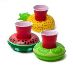 PVC Inflatable Floating Coaster Cup Holder