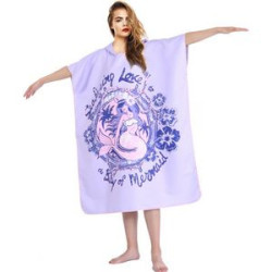 Custom Sublimation Beach Poncho Changing Robe With Hood
