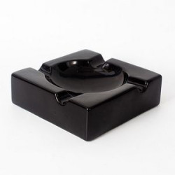 Ceramic Ashtray With Cigar Holder