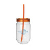 16Oz Plastic Mason Jar Drink Cup
