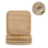 Square Black Walnut Wooden Cup Coaster