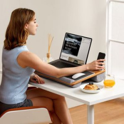 17 Inches Laptop Desk With Built In Mousepad & Wrist Pad