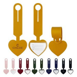 Luggage Tag Leather Strap Flap Lanyard