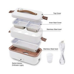 Double Layer Insulated Bento Box Portable
