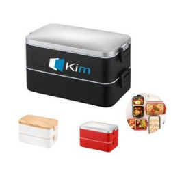 Double Layer Insulated Bento Box Portable-B