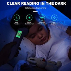 Forehead Thermometer With Fever Alarm Lcd Display