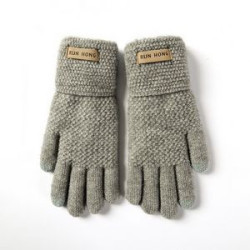 Winter Soft Touch Knit Lining Warm Gloves