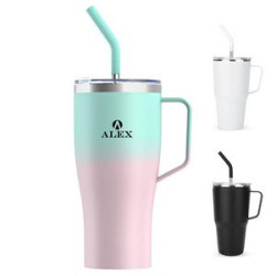 30 oz Stainless Steel Vacuum Thermal Cup with Handle