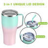 30 oz Stainless Steel Vacuum Thermal Cup with Handle