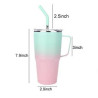 30 oz Stainless Steel Vacuum Thermal Cup with Handle