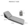 Adjustable inflatable camping sofa cushion